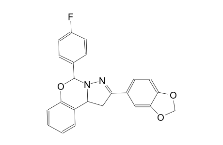 2-(1,3-benzodioxol-5-yl)-5-(4-fluorophenyl)-1,10b-dihydropyrazolo[1,5-c][1,3]benzoxazine