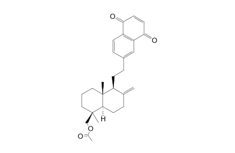 (1S,4A-R,5S,8A-R)-5-[2'-(5'',8''-DIOXO-5'',8''-DIHYDRONAPHTHALEN-2''-YL)-ETHYL]-1,4A-DIMETHYL-6-METHYLENE-DECAHYDRONAPHTHALEN-1-YLMETHYL-ACETATE