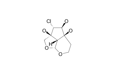 MYOPOCHLORIN;(1R,5S,6S,7R,8S,9S)-7-CHOLORO-8-(HYDROXYMETHYL)-OCTAHYDROCYCLOPENTA-[C]-PYRAN-1,10-OXYRA-5,6,7-TRIOL