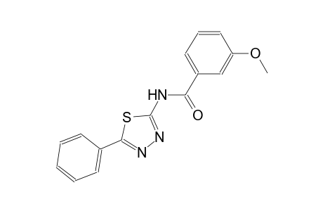 3-methoxy-N-(5-phenyl-1,3,4-thiadiazol-2-yl)benzamide