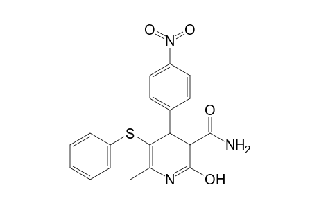 2-Hydroxy-6-methyl-4-(4'-nitrophenyl)-5-(phenylthio)-3,4-dihydropyridine-3-carboxamide