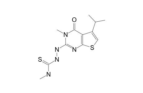 2-(5-ISOPROPYL-3-METHYL-4-OXO-3,4-DIHYDROTHIENO-[2,3-D]-PYRIMIDIN-2-YL)-N-METHYLHYDRAZINE-CARBOTHIOAMIDE