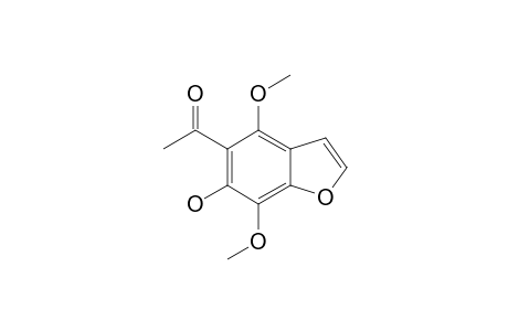 5-ACETYL-6-HYDROXY-4,7-DIMETHOXYBENZOFURAN