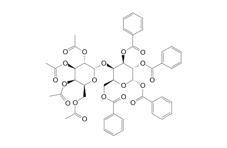 2,3,4,6-TETRA-O-ACETYL-BETA-D-GALACTOPYRANOSYL-(1->4)-1,2,3,6-TETRA-O-BENZOYL-ALPHA-D-GALACTOPYRANOSE