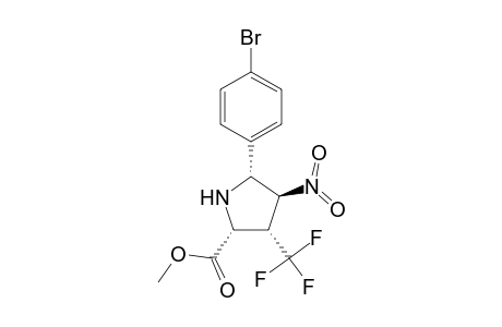 (2R,3R,4S,5R)-5-(4-Bromophenyl)-2-(methoxycarbonyl)-4-nitro-3-(trifluoromethyl)pyrrolidine