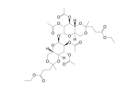 2,2',3,3'-TETRA-O-ACETYL-4,6:4',6'-DI-O-(3-ETHOXYCARBONYL-BUTYLIDENE)-ALPHA,ALPHA-TREHALOSE