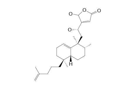 18S,20-DIHYDROXY-2,10,19(21)-CLADOCORATRIEN-22(20)-OLIDE;MAJOR-ISOMER