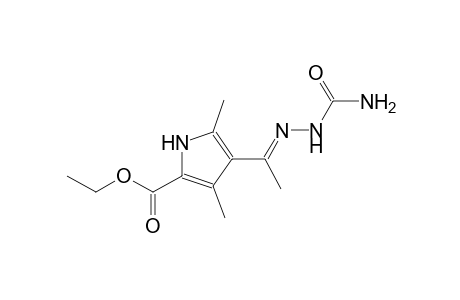 ethyl 4-[(1E)-N-(aminocarbonyl)ethanehydrazonoyl]-3,5-dimethyl-1H-pyrrole-2-carboxylate