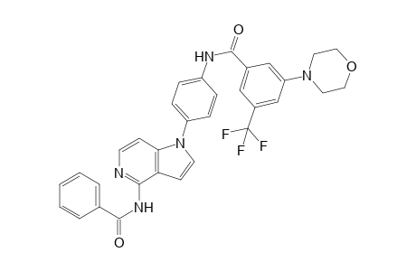 N-[4-(4-benzamido-1H-pyrrolo[3,2-c]pyridin-1-yl)-phenyl]-3-morpholino-5-trifluoromethyl-benzamide