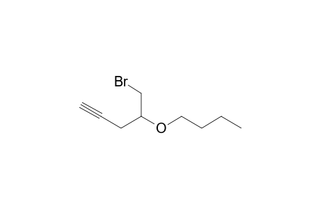 5-Bromo-4-butoxypent-1-yne