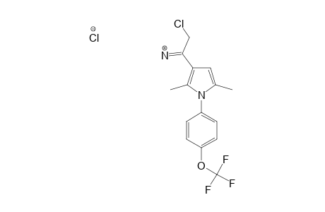 2-CHLORO-1-[2,5-DIMETHYL-1-[4-(TRIFLUOROMETHOXY)-PHENYL]-1H-PYRROL-3-YL]-ETHANIMINE-HYDROCHLORIDE