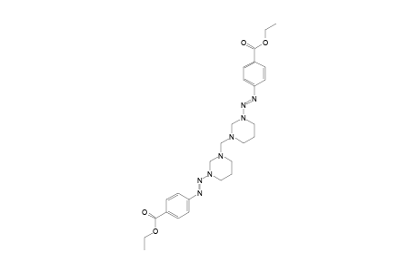 1-[2-(PARA-ETHOXYCARBONYLPHENYL)-1-DIAZENYL]-3-(3-[2-(PARA-ETHOXYCARBONYLPHENYL)-1-DIAZENYL]-HEXAHYDRO-1-PYRIMIDINYLMETHYL)-HEXAHYDROPYRIMIDINE