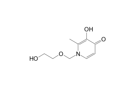 1-(2-hydroxyethyloxymethyl)-2-methyl-3-oxidanyl-pyridin-4-one