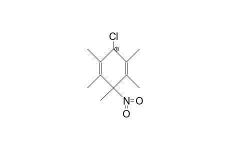 4-Chloro-pentamethyl-nitro-benzenium cation