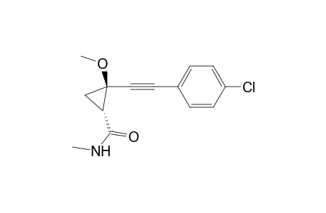 (1R*,2R*)-2-[((4-Chlorophenyl)ethynyl)]-2-methoxy-N-methylcyclopropanecarboxamide