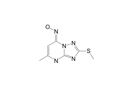 (E)-7-METHYL-2-METHYLTHIO-5-OXIMINO-(8H)-[1,2,4]-TRIAZOLO-[1,5-A]-PYRIMIDINE