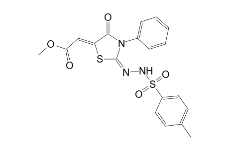 (Z)-Methyl 2-((E)-4-oxo-3-phenyl-2-(2-tosylhydrazono)-thiazolidin-5-ylidene)acetate