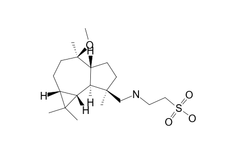 (+)-4-BETA-N-METHENETAURYL-10-BETA-METHOXY-1-BETA,5-ALPHA,6-BETA,7-BETA-AROMADENDRANE