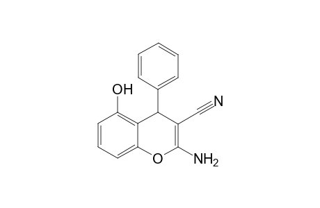 2-Amino-5-hydroxy-4-phenyl-4H-chromene-3-carbonitrile