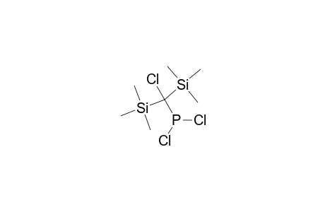 DICHLORO-[CHLOROBIS-(TRIMETHYLSILYL)-METHYL]-PHOSPHANE