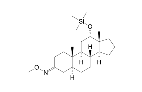 12.ALPHA.-[(TRIMETHYLSILYL)OXY]-5.ALPHA.-ANDROSTAN-3-ONE(3-O-METHYLOXIME)