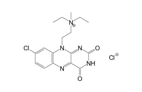 [2-(8-chloro-2,4-dioxo-2,3,4,10-tetrahydrobenzo[g]pteridin-10-yl)ethyl]diethylmethylammonium chloride