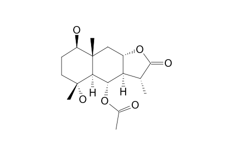 6-ALPHA-ACETOXY-1-BETA,4-ALPHA-DIHYDROXY-5,7-ALPHA-H,8-BETA-H-EUDESM-11-BETA,13-DIHYDRO-8,12-OLIDE