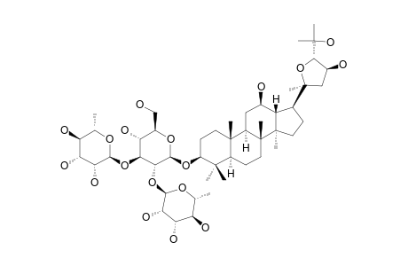 #1;NEOALSOSIDE-A;12-BETA,23-BETA,25-TRIHYDROXY-(20S),(24S)-EPOXYDAMMARANE-3-O-ALPHA-L-RHAMNOPYRANOSYL-(1->2)-[ALPHA-L-RHAMNOPYRANOSYL-(1->3)]-BETA-D-GLUCOPYRAN