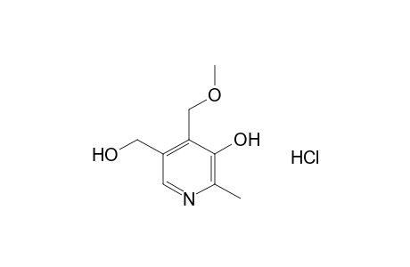 5-hydroxy-4-(methoxymethyl)-6-methyl-3-pyridinemethanol, hydrochloride