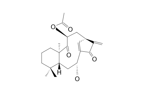 ENT-8,9-SECO-7-ALPHA-HYDROXY-11-ACETOXYKAURA-8(14),16-DIEN-9,15-DIONE