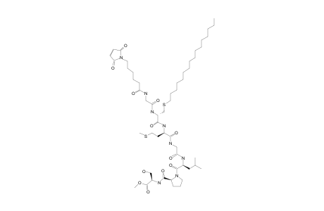 N-(6-MALEIMIDOCAPROYL)-GLYCYL-S-HEXADECYL-L-CYSTEYL-L-METHIONYLGLYCYL-L-LEUCYL-L-PROLYL-L-SERINE-METHYLESTER