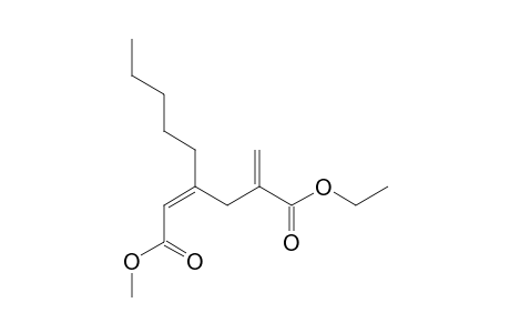 6-Ethyl 1-Methyl (2Z)-5-methylene-3-pentylhex-2-endioate