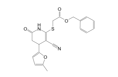 acetic acid, [[3-cyano-1,4,5,6-tetrahydro-4-(5-methyl-2-furanyl)-6-oxo-2-pyridinyl]thio]-, phenylmethyl ester