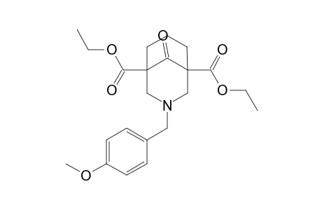 Diethyl 3-(4-methoxyphenylmethyl)-9-oxo-3-azabicyclo[3.3.1]nonane-1,5-dicarboxylate