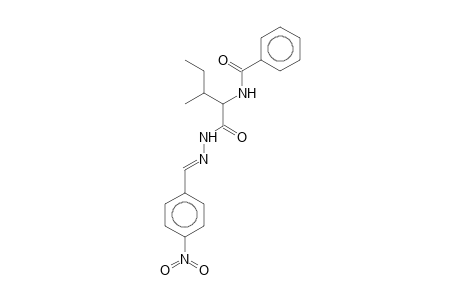 N-[2-methyl-1-[[(E)-(4-nitrobenzylidene)amino]carbamoyl]butyl]benzamide