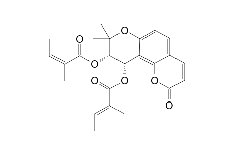 (+)-CIS-(3'S,4'S)-3'-ANGELOYL-4'-TIGLOYLKHELLACTONE