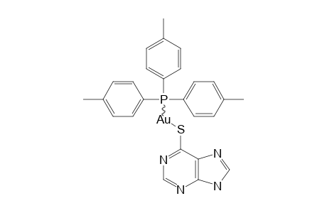 (6-MERCAPTOPURIN-S-YL)-[TRI-(PARA-TOLYL)-PHOSPHINE]-GOLD-(I)