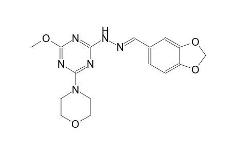 1,3-benzodioxole-5-carbaldehyde [4-methoxy-6-(4-morpholinyl)-1,3,5-triazin-2-yl]hydrazone