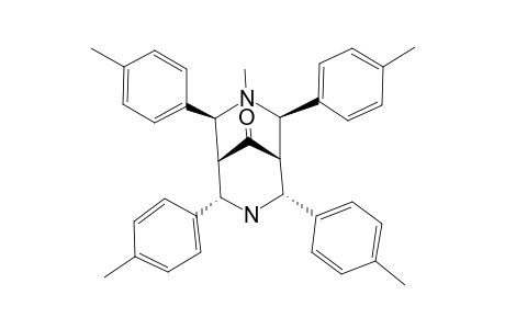 2,4,6,8-TETRAKIS-(4-METHYLPHENYL)-N(7)-METHYL-3,7-DIAZABICYCLO-[3.3.1]-NONAN-9-ONE