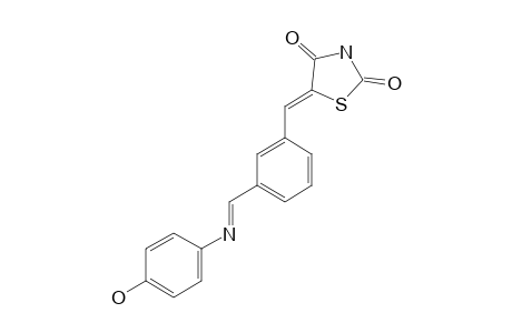 5-[3-(4-HYDROXYPHENYLAMINOMETHYLIDENE)-PHENYL]-METHYLIDENE-2,4-THIAZOLIDINEDIONE