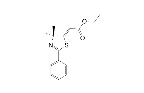 ETHYL-(4,5-DIHYDRO-4,4-DIMETHYL-2-PHENYL-1,3-THIAZOL-5-YLIDENE)-ACETATE