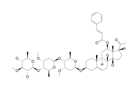 IKEMAGENIN-3-O-BETA-D-THEVETOPYRANOSYL-(1->4)-BETA-D-CYMAROPYRANOSYL-(1->4)-BETA-D-CYMAROPYRANOSIDE