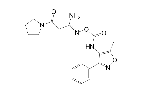 O-[(5-methyl-3-phenyl-4-isoxazolyl)carbamoyl]-beta-oxo-1-pyrrolidinepropionamidoxime