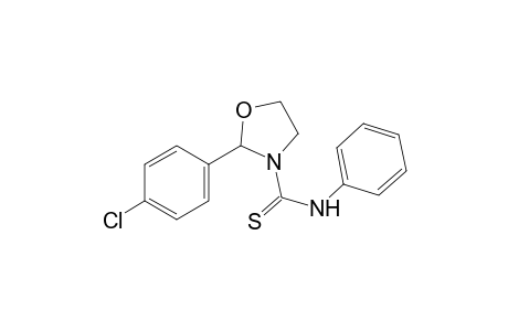 2-(p-chlorophenyl)thio-3-oxazolidinecarboxanilide