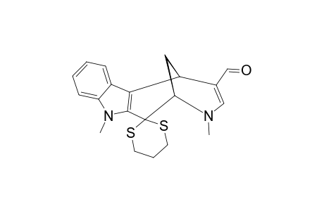 5-FORMYL-3,11-DIMETHYL-1,2,3,6-TETRAHYDRO-2,6-METHANOAZOCINO-[4,5-B]-INDOLE-1-SPIRO-2'-(1',3'-DITHIANE)