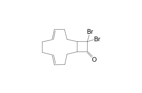 14,14-Dibromobicyclo[10.2.0]tetradeca-trans,trans-dien-13-one