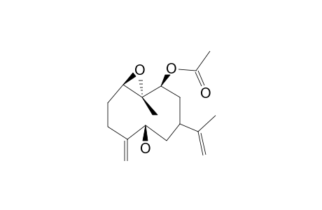 (1R*,5R*,7S*,9S*,10S*)-9-ACETOXY-1(10)-EPOXY-5-HYDROXYGERMACRA-4(15),11(13)-DIENE