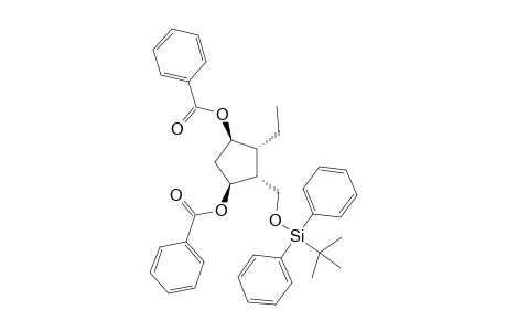 (1S,2R,3R,4R)-1,4-BIS-O-(BENZOYL)-2-(TERT.-BUTYLDIPHENYLSILYLOXYMETHYL)-3-ETHYL-CYCLOPENTANE-1,4-DIOL