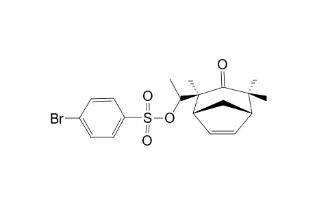 (1RS,2SR,5SR,1'SR)-2-[1'-(4-BROMOPHENYLSULFONYLOXY)-ETHYL]-2,4,4-TRIMETHYLBICYCLO-[3.2.1]-OCT-6-EN-3-ONE