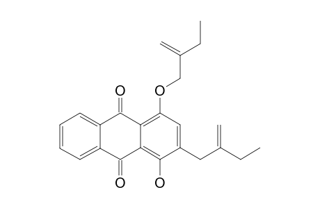 2-(2'-ETHYLPROP-2'-ENYL)-4-(2''-ETHYLPROP-2''-ENYLOXY)-1-HYDROXYANTHRAQUINONE